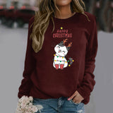 Casual Round Neck Women'S Pullover Raglan Long Sleeved