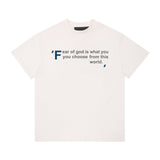 Fog Essentials T Shirts Spring/Summer Letter Print Pattern Crew Neck Short Sleeves