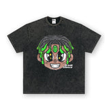 Vintage T-shirts Graffiti Trend Brand Cotton Short Sleeve T-Shirt