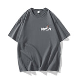 Nasa T Shirt Summer Men'S Short Sleeve Loose Half-Sleeve Top