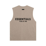 Fog Essentials tank spring summer FOG letter crew neck casual vest