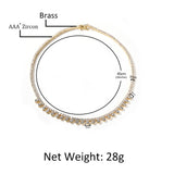 Chains Zircon Tennis Chain Love Necklace ins Clavicle Chain Spectrum Royalty