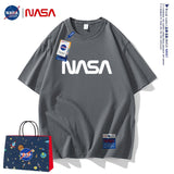 Nasa T Shirt Cotton Short-Sleeved T-Shirt Men'S Summer Loose And Handsome