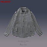 MIJKO Mens Jacket Checked Casual Shirt