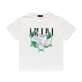 Amiri T Shirt Printed Casual Hip Hop round Neck Short Sleeve T-shirt