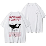 Oversized T-shirts Tops Rapper Cactus Jack Graphic Cotton