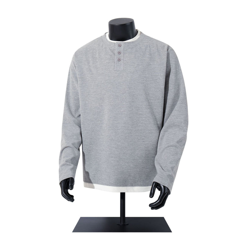 Unisex long-sleeved shirt autumfake two-piece