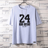 Basketball Sports T Shirt Commemorative Kobe No. 24 Short Sleeve T-Shirt Male Student Basketball Loose Sports