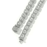 Chains Copper Zircon Hip Hop Necklace 7mm Rock Sugar Chain Spectrum St. Valentine's