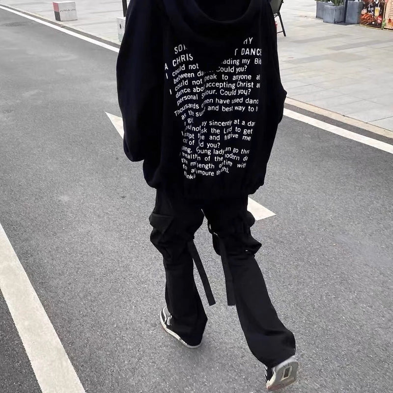 ERD Hoodie Zipper Sweater Loose-Fitting Hoodie Cotton
