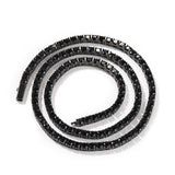 Chains Hip Hop Necklace 4mm Spring Buckle with Diamonds