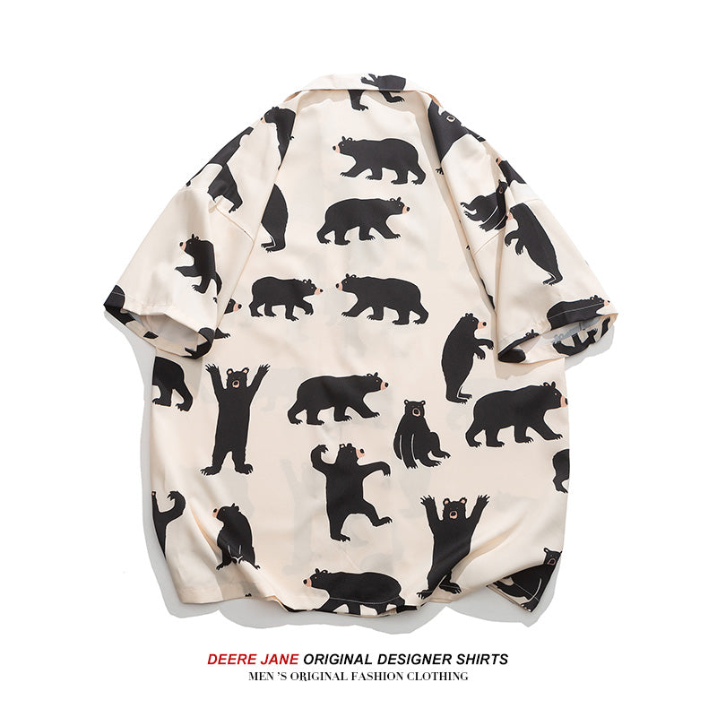 Men Shirts Short Sleeve Shirt Baby Boy and Girl Summer Couple Loose Casual