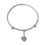 Chains Love Tennis Chain Necklace Copper Inlaid Zircon Spectrum Royalty