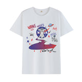 Basketball Sports T Shirt Short-Sleeved T-Shirt Men'S Trendy Loose Printed Half Sleeve Student