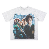 Film Star T Shirt Movie Harry PROTONIC Magic Street Style Short Sleeve Loose American T-shirt