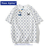 Nasa T-Shirt Short-Sleeved T-Shirt Men'S Summer Five-Point T-Shirt