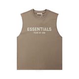 Fog Essentials tank summer FOG letter crew neck vest