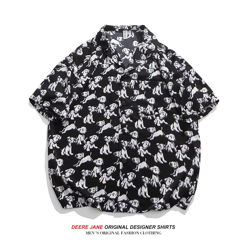 Men Shirts Summer Short Sleeve Shirt Men's Loose Casual