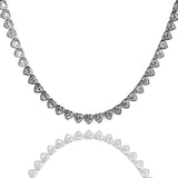 Chains Love Necklace Women's 4mm Diamond Light Luxury Clavicle Neck Chain Spectrum