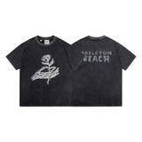 Gallery Dept T-Shirt Ink-splashing Tie-dye Alphabet Short Sleeve T-Shirt