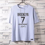 Basketball Sports T Shirt Summer Round Neck All-Matching Loose Short Sleeve T-Shirt Men
