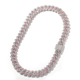 Chains Cuban Necklace Men's 13mm Zircon Gold Plated Spectrum St. Valentine's