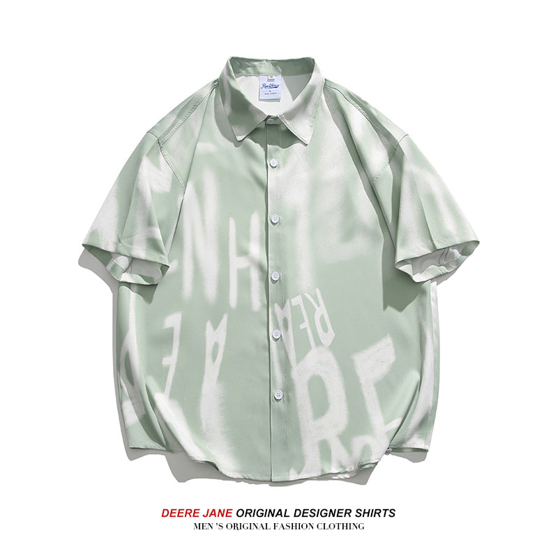 Men's Shirts Men's Short Sleeve Summer Trendy Loose Casual