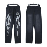 Mens trendy Hoodie & Pants Wash Water Make Old Hoodies Sweater Trousers