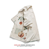 Men Shirts Short Sleeve Printed Shirt Men's Summer Casual Shirt