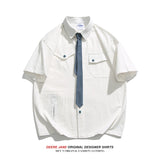 Men's Shirt Short-Sleeved Shirt Men's Loose All-Match Casual
