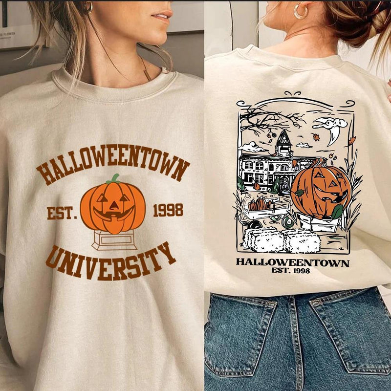 Vintage Halloweentown Sweatshirt 2 Side Print Halloween