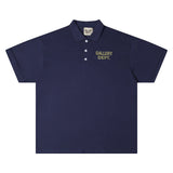 Gallery Dept T-Shirt Alphabet Slogan Lapel Short Sleeve Polo Shirt