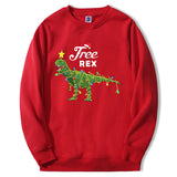 Dinosaur Christmas Hoodies e Rex Merry Xmas Round