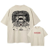 Anime Jujutsu Kaisen Vintage Wash T-Shirt Summer Women