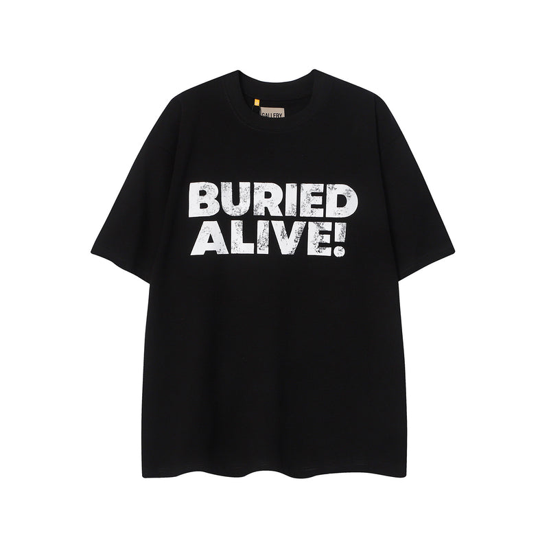 Gallery Dept T Shirts Short Sleeve Los Angeles Gallery Dept Male and Female Couples Wear Loose BF
