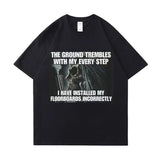 Hard Evil Skeleton Meme T Shirt The Ground mbles with
