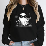 Halloween Ghost Print Pullover For Women New Hoodies
