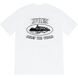 Mens T-shirts FW23 Corteiz Rules The World Tee Co-branded T-shirts