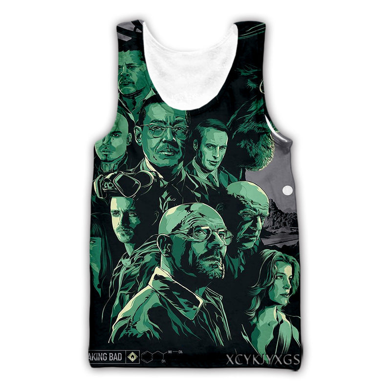 Heisenberg T Shirt Summer Thin Men'S Vest Deadly Poison Master Printing Stylish T-Shirt