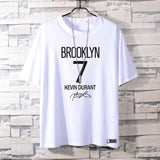 Basketball Sports T Shirt Summer Round Neck All-Matching Loose Short Sleeve T-Shirt Men