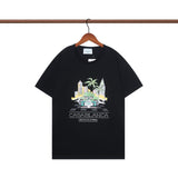 Casablanca T Shirts Castle Printing Cotton Tee