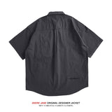 Men's Shirts Summer Short Sleeve Shirt Coat Men's Loose All-Matching