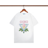 Casablanca T Shirts Loose Crew Neck Cotton Tee