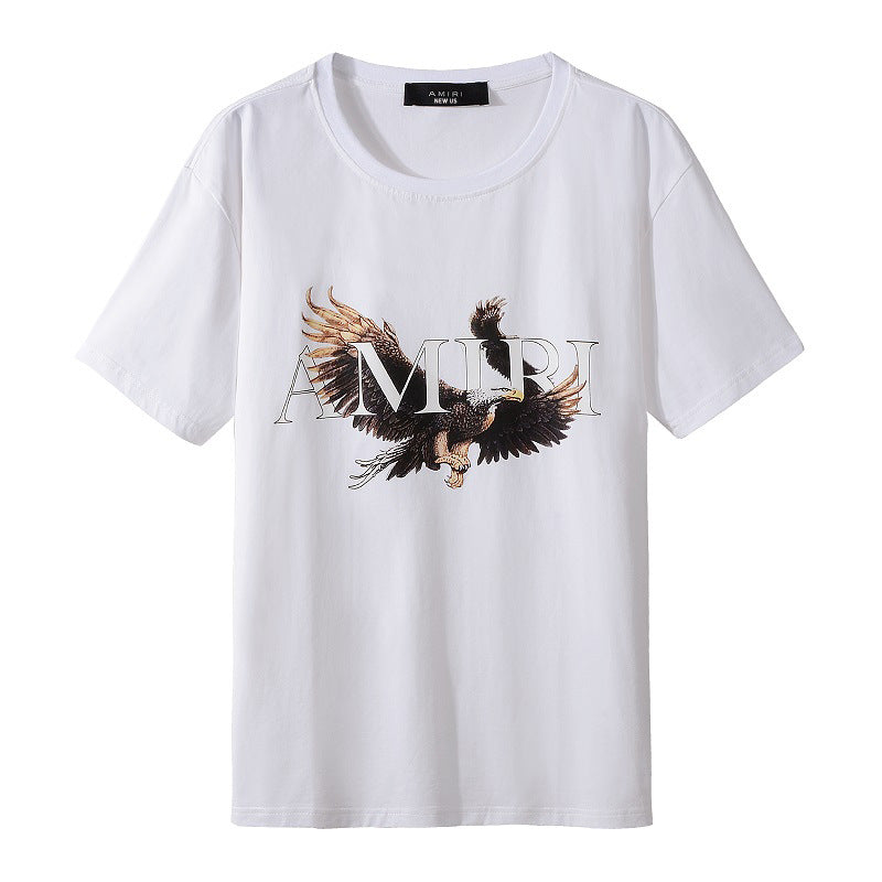 Amiri T Shirt Printed Casual Hip Hop round Neck Short Sleeve T-shirt