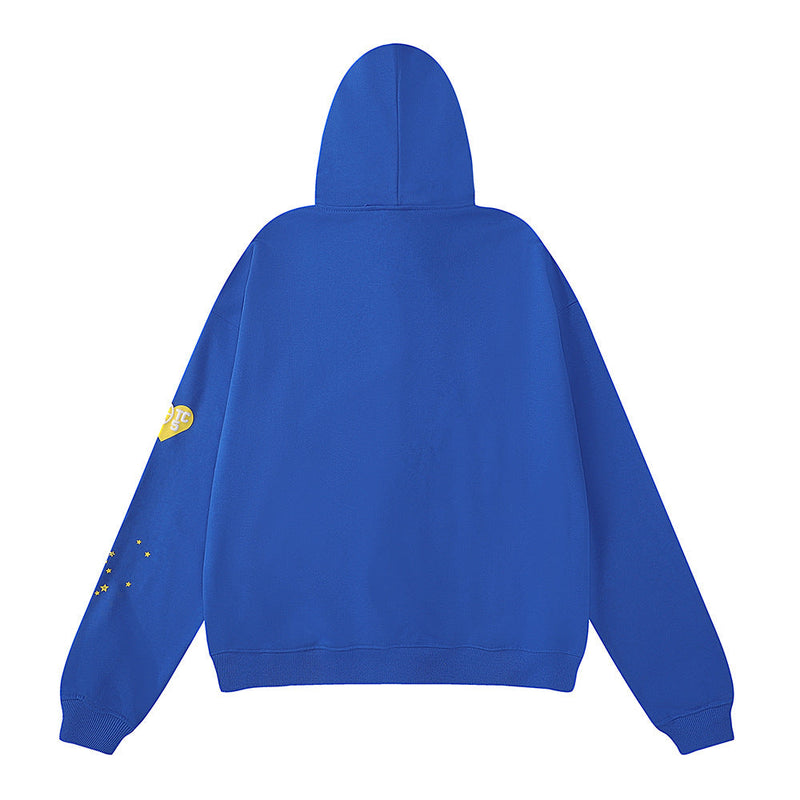 Sp5der Hoodie Puff Print Pure Cotton Suit