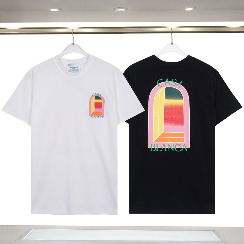 Casablanca T Shirts Rainbow Gate Alphabet