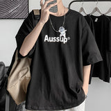 Nasa T Shirt Short-Sleeved T-Shirt Men'S Summer Loose All-Matching Cotton