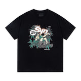 Synaworld T Shirts central cee print loose t-shirt