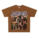 Film Star T Shirt Movie New Dragon Inn Short Sleeve Loose Retro American Street T-shirt Men and Women