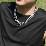 Chains Hip Hop Zircon 18mmT Square Cuban Chain Spectrum Royalty